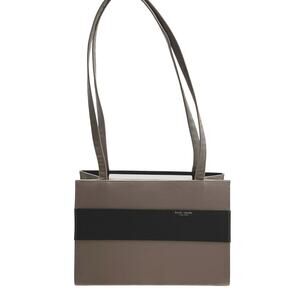 Kate Spade New York Nylon Classic SAM Box Shoulder Bag Handbag, Black Gray